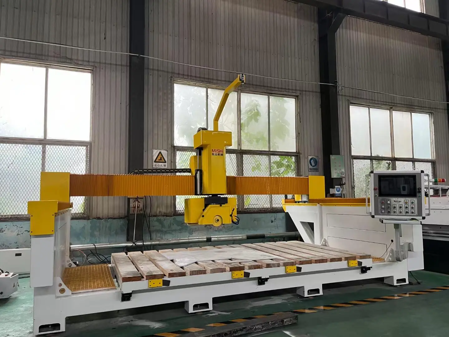 Taj Mahal Quartzite CNC five-axis fabrication for custom countertops